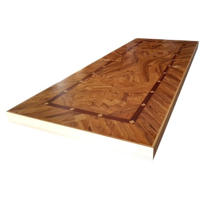 Piani Tavolo Intarsiati in Varie Essenze