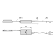 Emuca Convertitore per illuminazioni LED di tensione costante, tecnoplastica (12V DC), 72 W, Tecnoplastica, 10 un