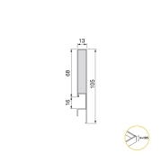 Emuca Cassetto esterno Concept 30 kg altezza 105 mm, 300, Verniciato bianco, Acciaio