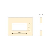 Emuca Multipresa Atom 26 A+C per scrivania, EU, Verniciato bianco, Acciaio e Tecnoplastica e Zama, 1 u.