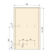 Emuca Pattumiera per differenziata Recycle da cucina, 35 L, fissaggio sul fondo ed estrazione manuale, Tecnoplastica grigio antracite