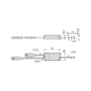 Emuca Sensori LED Point door SIMPLE (prossimità) 240V AC, 100-240V AC 50-60Hz, Verniciato alluminio, Tecnoplastica, 10 un