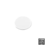 Emuca Tappi copriforo, adesivo, D. 13 mm, Bianco, 1.000 u.