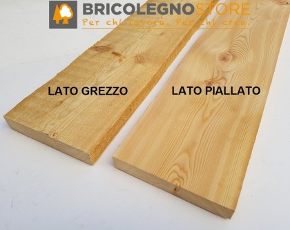 Tavola Larice Piallata cm 2 x 12 x 400 Finger Joint