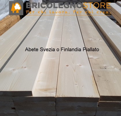 Tavola Abete Svedese Piallato 58 x 195 x 2550 mm