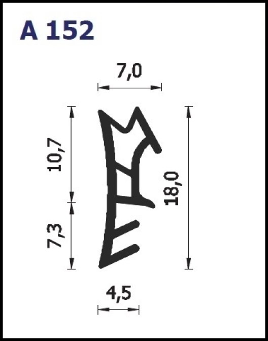 Guarnizione per infissi L35-A152 a rotolo