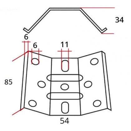 Piastra_Angolare_H85mm_per_Gambe_Tavolo