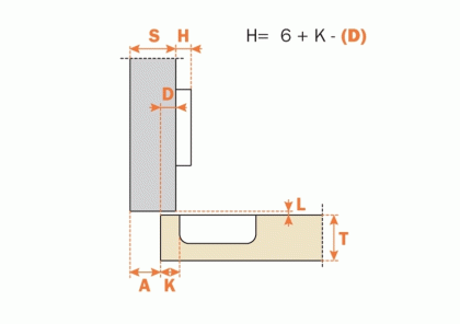 Cerniera Salice Serie 200 110° Collo 9 1/2 C2A6G99 Box 35 mm