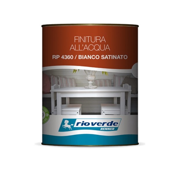 Finitura ad acqua Bianco Satinato RP4360 Rio Verde Renner