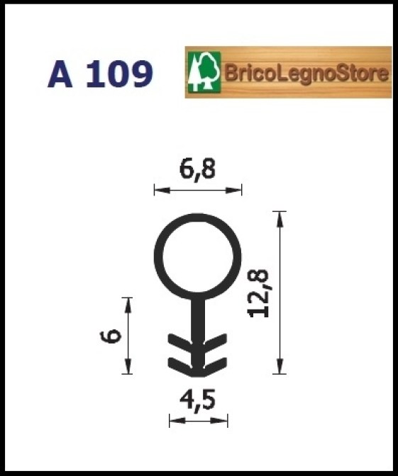 Guarnizione per infissi L13-A109 a rotolo