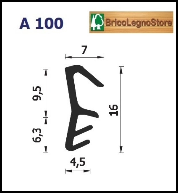 Guarnizione per infissi L4-16/a100 a rotolo