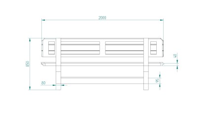 Tavolo Da Giardino Con Panche Separate e Schienale 8 + 2 posti