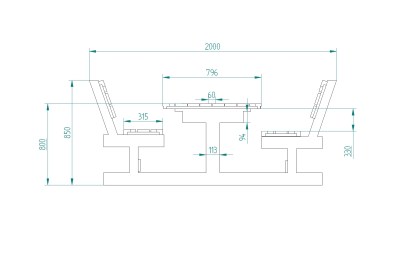 Tavolo Da Giardino Con Panche Separate e Schienale 8 + 2 posti