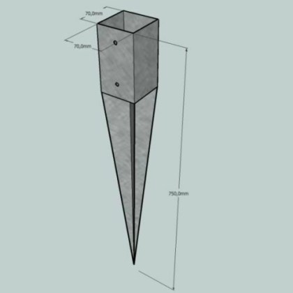 Portapilastro a bicchiere mm 101 x 161 Senza Ali Esterne