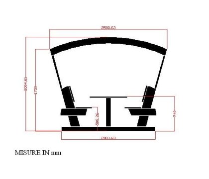 Tavolo Da Giardino Con Panche E Copertura Inclusa