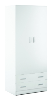 Sarmog Armadio 2 ante 2 cassetti kit cod. 456k Bianco lisco Bianco lisco