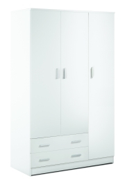 Sarmog Armadio 3 ante 2 cassetti kit cod. 457dk Bianco lisco Bianco lisco